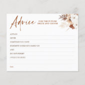 テラコッタフローラボホエレガントアドバイスカード (正面)