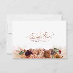 テラコッタフローラボホスモールサンキュー サンキューカード