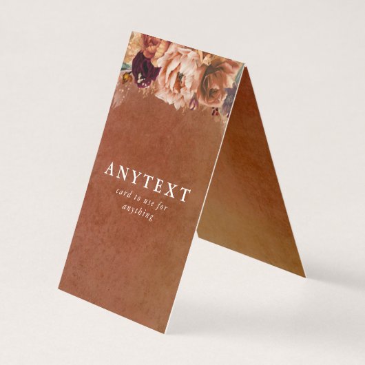 テラコッタフローラボホフォールディングカード (裏面)