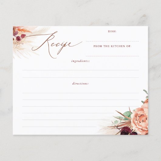 テラコッタフローラボホブライダルシャワーレシピ (正面)