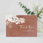 テラコッタフローラボホベイビーシャワーありがとう サンキューカード (スタンド正面)