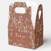 テラコッタフローラボホ結婚式の引き出物ボックス フェイバーボックス (オープン)