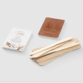 テラコッタフローラボホ結婚式 プログラム ハンドファン (組立なし)