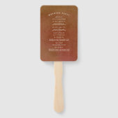 テラコッタフローラボホ結婚式 プログラム ハンドファン (裏面)