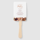 テラコッタフローラボホ結婚式 プログラム ハンドファン (正面)