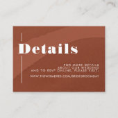 テラコッタフローラボホ結婚詳細 エンクロージャーカード (正面)