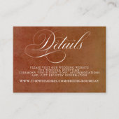 テラコッタフローラボホ結婚詳細 エンクロージャーカード (正面)