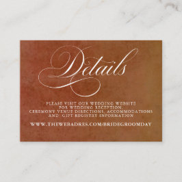 テラコッタフローラボホ結婚詳細 エンクロージャーカード