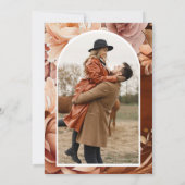 テラコッタフローラメイスンジャー結婚の写真 セーブザデート (裏面)