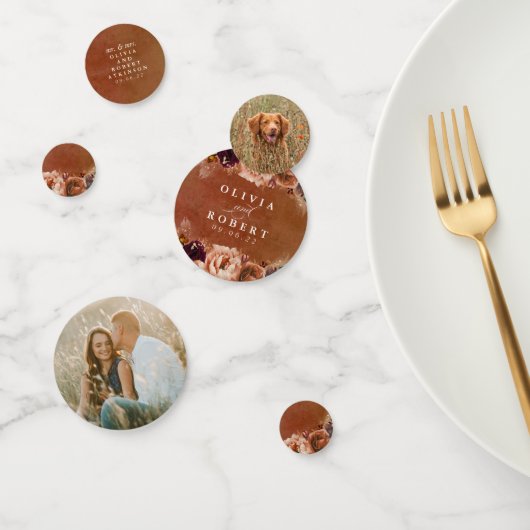 テラコッタフローラモダンボホ結婚の写真 コンフェッティ (グループ)