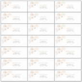 テラコッタフローララインアートゲストアドレス シール (正面)