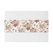 テラコッタフローラルパターンイニシャル秋の結婚式 招待状ベリーバンド (裏面例)