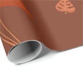 テラコッタフローラルパターン ラッピングペーパー (ロールコーナー)