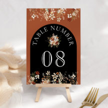 テラコッタフローラワイルドフラワーブラック結婚ズ