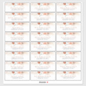 テラコッタフローラ個人ゲスト住所 シール (シート)