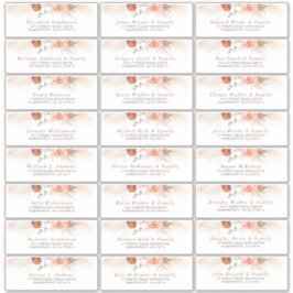 テラコッタフローラ個人ゲスト住所 シール