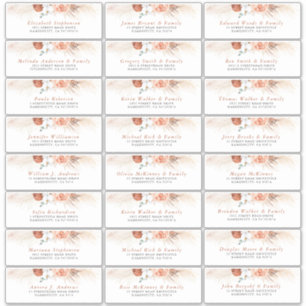 テラコッタフローラ個人ゲスト住所 シール