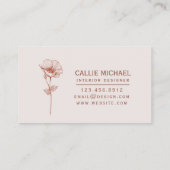 テラコッタフローラ名刺 名刺 (裏面)