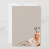 テラコッタフローラ感謝祭ディナー招待状 招待状 (裏面)