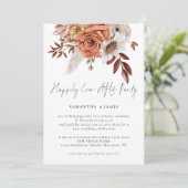 テラコッタフローラ楽しくずっと後のパーティー結婚の 招待状 (スタンド正面)