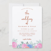 テラコッタフローラ結婚ズ 招待状 (正面)