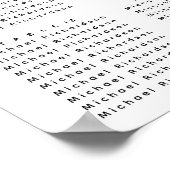 テラコッタフローラ結婚バウの16テーブル席 ポスター (角)