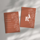 テラコッタフローラ結婚式招待状 招待状