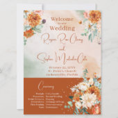 テラコッタフローラ結婚式 プログラム (正面)