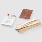 テラコッタフローラ結婚式 プログラム ハンドファン (組立なし)