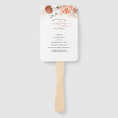 テラコッタフローラ結婚式 プログラム ハンドファン (正面)