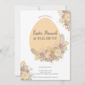 テラコッタフローラ金ゴールドイースターブランチ卵狩り 招待状 (正面)
