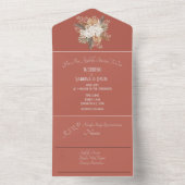 テラコッタフローラ オールインワン招待状 (内側)