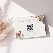 テラコッタフローラQRコード結婚RSVP