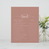 テラコッタブライダルシャワーサーチザゲストゲーム (スタンド正面)