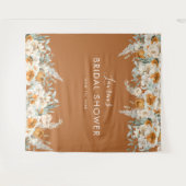 テラコッタブライダルシャワーフォトブース背景 タペストリー (正面(横))