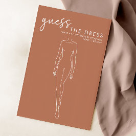 テラコッタブライダルシャワー推測ドレスゲーム