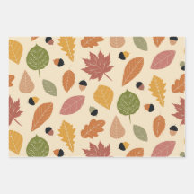 テラコッタブラウンのアコーンと紅葉