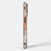 テラコッタブラウンのテクスチャー Case-Mate iPhoneケース (裏面 / 右)