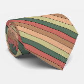 テラコッタブラウングリーンブラックオンウォーター色紙 ネクタイ (ロール)