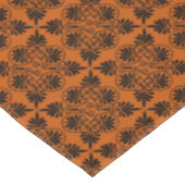 テラコッタブラック古代ギリシャの蛇行パターン テーブルクロス (アングル)