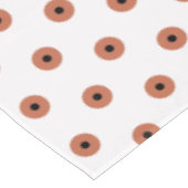 テラコッタブラック水玉模様 テーブルクロス (アングル)