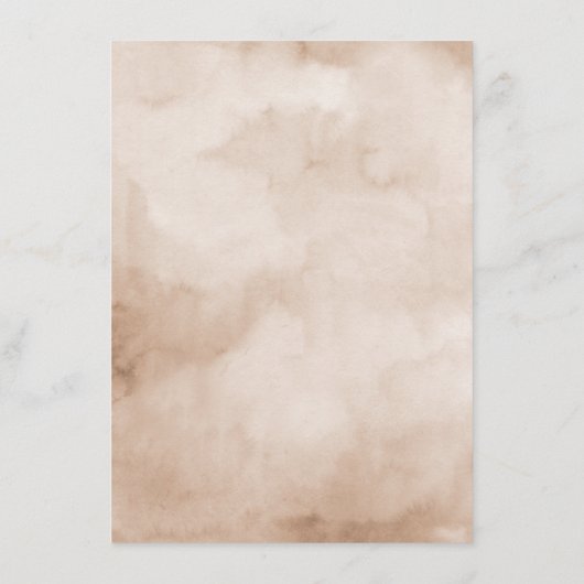 テラコッタブルガンディマウヴ結婚フローラ詳細 エンクロージャーカード (裏面)