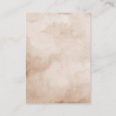 テラコッタブルガンディモーヴェフローラウェディングレセプション エンクロージャーカード (裏面)