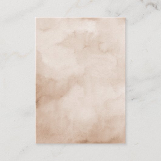 テラコッタブルガンディモーヴェフローラウェディングレセプション エンクロージャーカード (裏面)