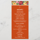 テラコッタブルガンディーイエロー結婚フローラ メニュー (正面)