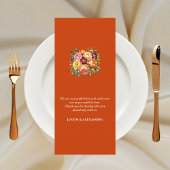 テラコッタブルガンディーイエロー結婚フローラ メニュー