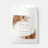 テラコッタブルゴーニュユーカリとパンパスグラス フェイバーバッグ (正面)