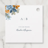 テラコッタブルーラストエレガントサンキュー結婚ズ フェイバータグ (裏面)