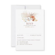 テラコッタブロージボホウェディングRSVP