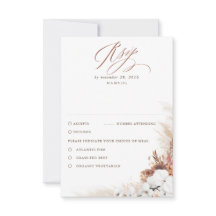 テラコッタブロージボホウェディングRSVP